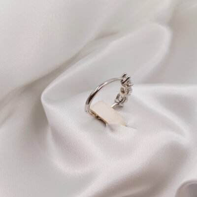 Anello Trilogy in argento bianco cubic zirconia-modello Nina - immagine 3