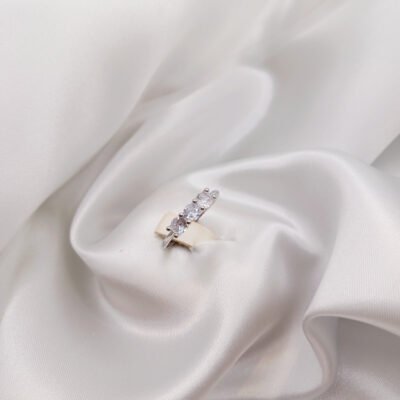 Anello Trilogy in argento bianco cubic zirconia-modello Sarah