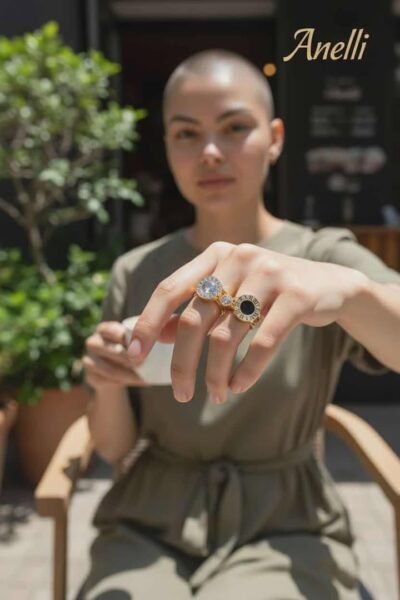 Anello in acciaio inossidabile-modello Sofia