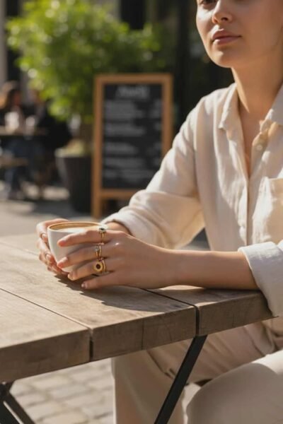 Anello in acciaio inossidabile-modello Greta