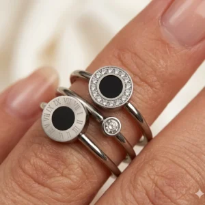 Anello in acciaio inossidabile-modello Sofia