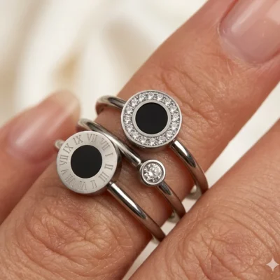 Anello in acciaio inossidabile-modello Sofia