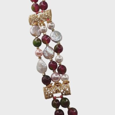 Collana con le pietre naturali -modello Bilbao