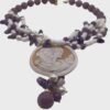 Collana con le pietre naturali e cammeo-modello Granada