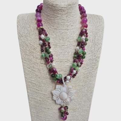 collana con le pietre naturali e cammeo modello malaga silvana mannucci gioielli 6 Collana con le pietre naturali e cammeo-modello Malaga Collana con le pietre naturali e cammeo-modello Malaga