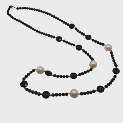 Collana con le pietre naturali e perle di Maiorca-modello Palma di Maiorca