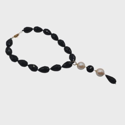 Collana con le pietre naturali e perle di Maiorca-modello Palma di Maiorca