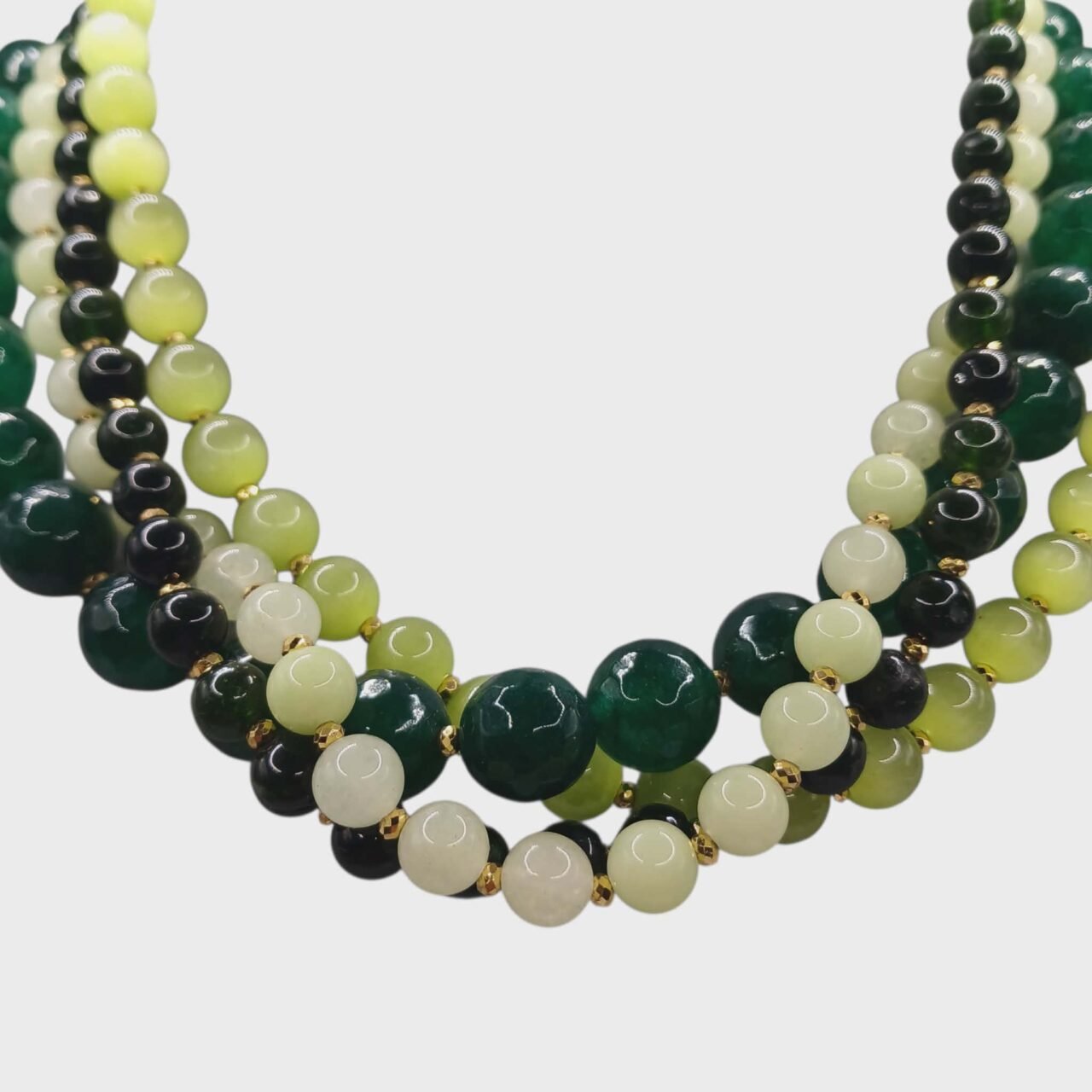 Collana con le pietre naturali -modello Saragozza