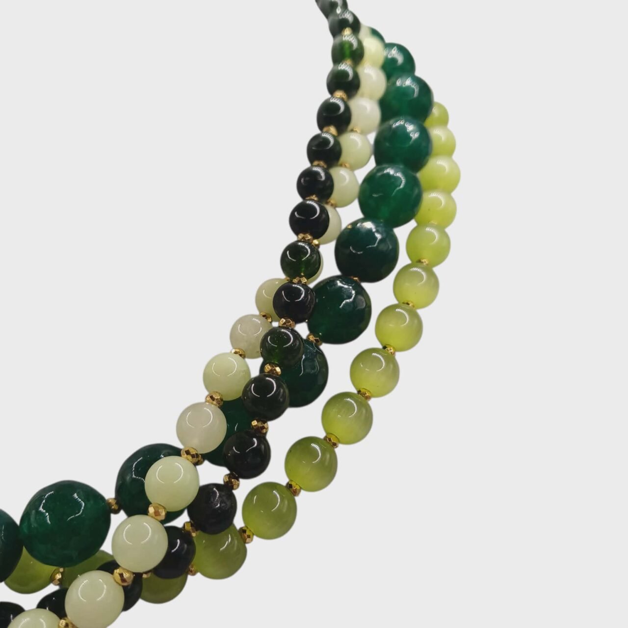 Collana con le pietre naturali -modello Saragozza