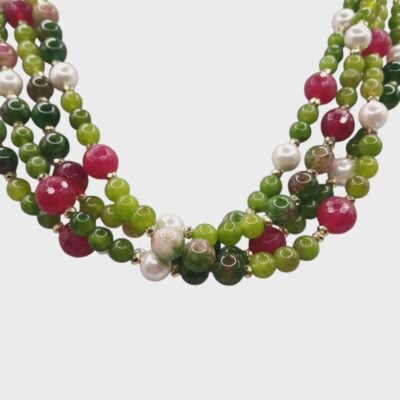 Collana con le pietre naturali-modello Valencia