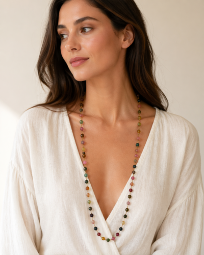 Collana con le tormaline naturali-modello Catalina