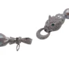 Collana Perle Barocche Grigie con Chiusura Animalier