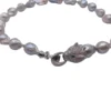 Collana Perle Barocche Grigie con Chiusura Animalier