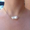 Collana Girocollo con Perla Barocca – Argento 925