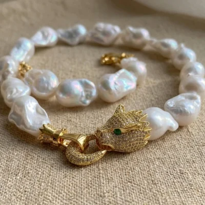 Collana Grandi Perle Scaramazze Mod Afrodite