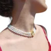 Collana con perle scaramazze – modello Medusa