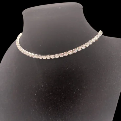 Collana Girocollo Tennis con Cristalli