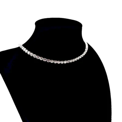 Collana Girocollo Tennis con Cristalli