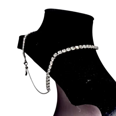 Collana Girocollo Tennis con Cristalli