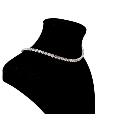 Collana Girocollo Tennis con Cristalli