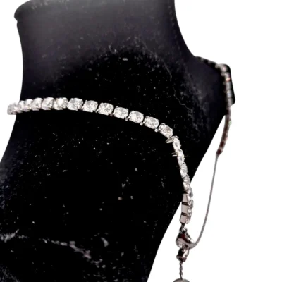 Collana Girocollo Tennis con Cristalli