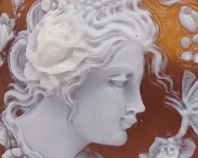 Cammeo Artigianale Oro e Conchiglia Sardonica | Torre del Greco