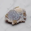 Cammeo d’autore in conchiglia sardonica inciso a mano – 38 x 30 mm