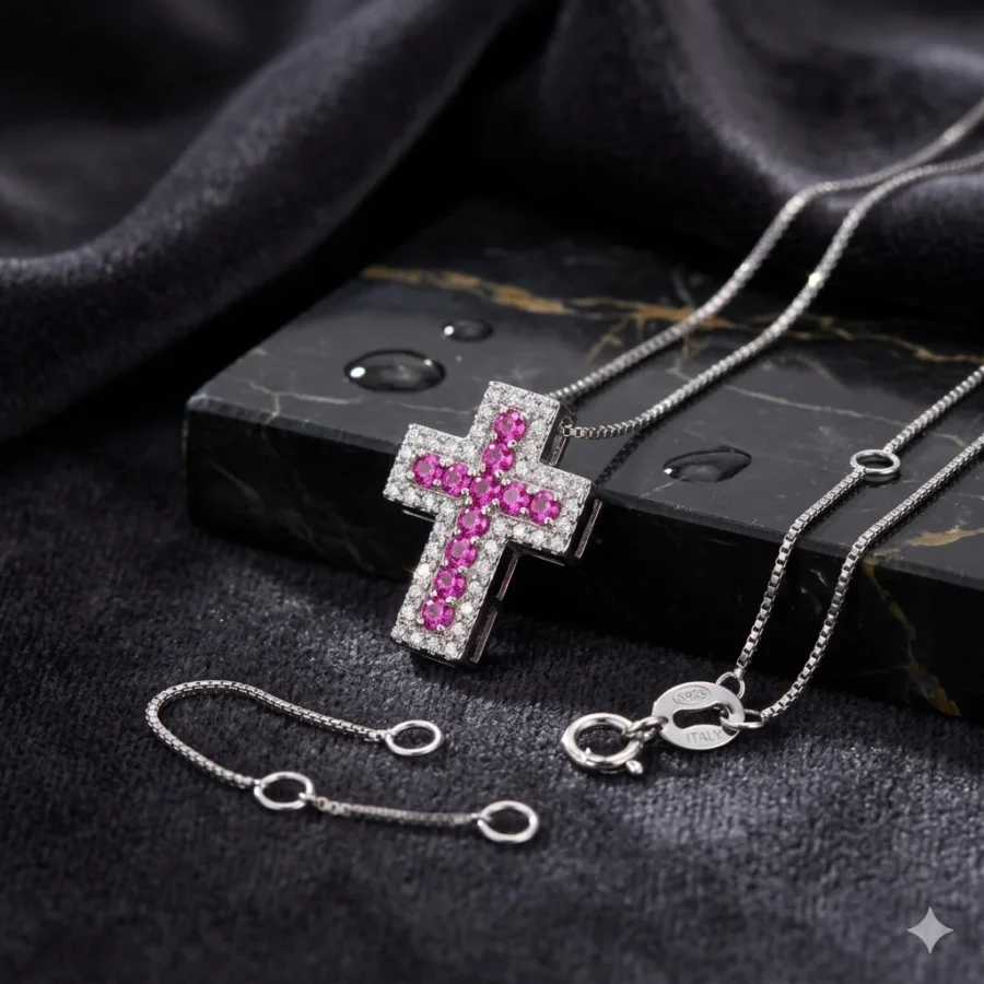 Ciondolo Croce Zirconi Argento 925 – Silvana Mannucci Gioielli Ciondolo Croce Zirconi Argento 925 – Silvana Mannucci Gioielli