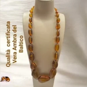 Collana autentica Ambra del Mare Baltico