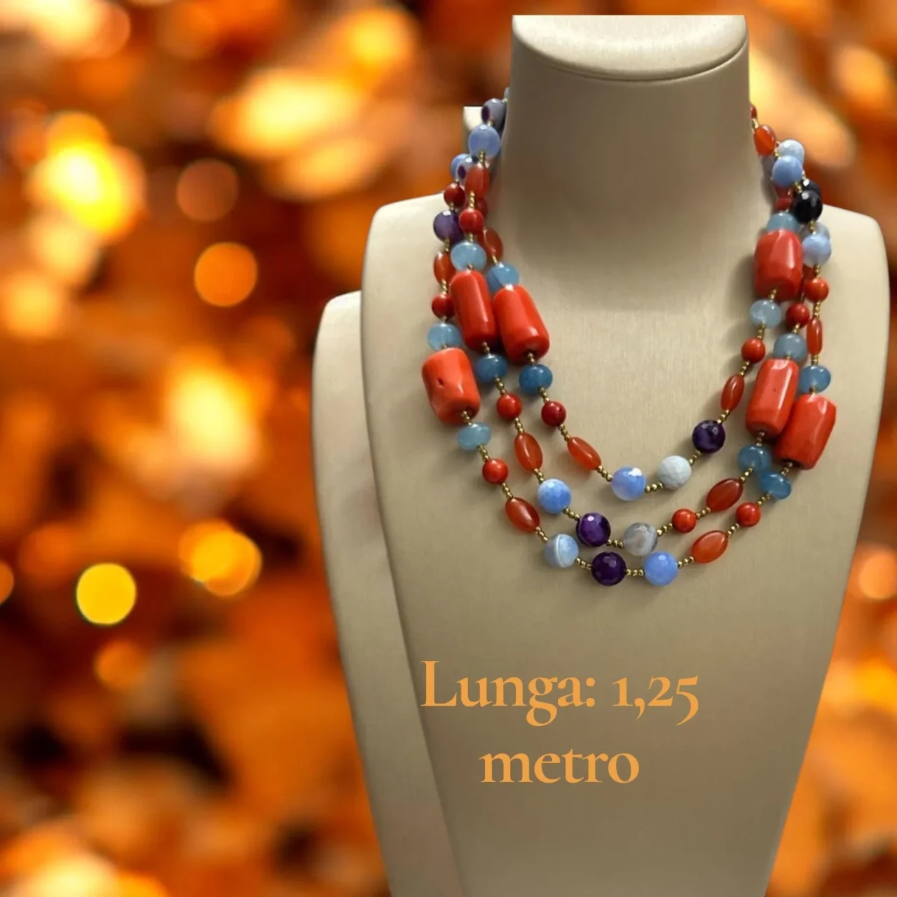 Collana Multistrato Artigianale "Aurora Boreale"