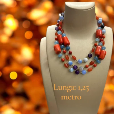 Collana Multistrato Artigianale "Aurora Boreale"