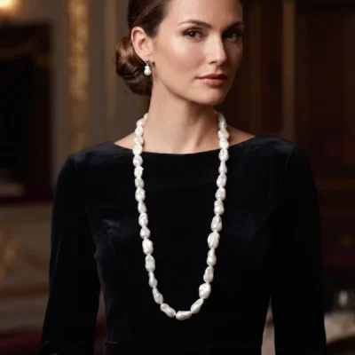 collana Linda con perle scaramazze grandi